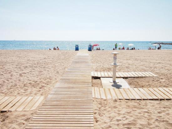 Apto Con Piscina En La Playa Cerca De Vlc Con Ac Puzol Exterior foto